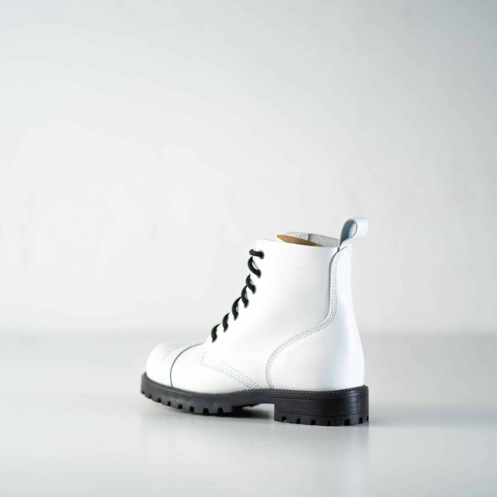 517 aka Aviator Boots - White
