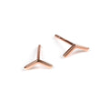 Arrow Earrings - Rose Gold and Silver